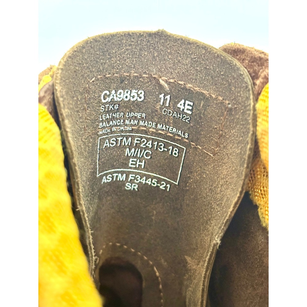 Carolina CA9853 Poplar Size 11 4E Composite Toe Logger Leather Work Boots - Picture 3 of 7